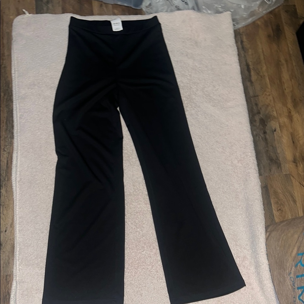 Black Wide-Leg Pants